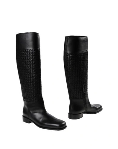Shop Bottega Veneta Knee Boots In Black