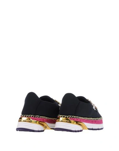 Shop Dolce & Gabbana Woman Sneakers Black Size 5.5 Viscose, Cotton, Polyamide, Elastane