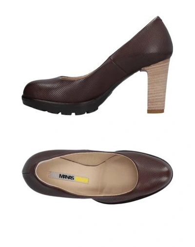 Shop Manas Pumps In Dark Brown