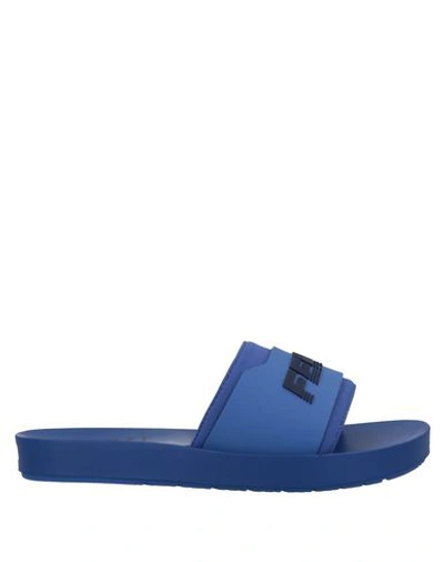 Shop Fenty X Puma Fenty Puma By Rihanna Surf Slide Woman Sandals Bright Blue Size 8.5 Rubber