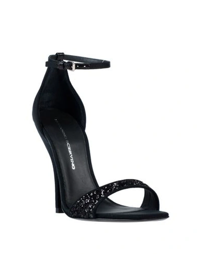 Shop Ermanno Scervino Sandals In Black