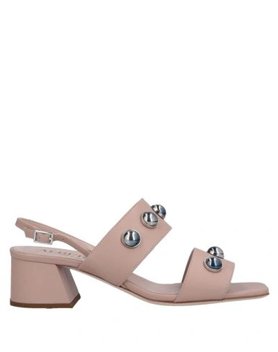Shop Alberto Gozzi Sandals In Dove Grey