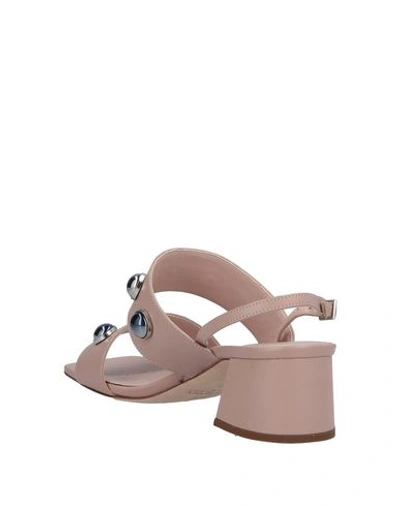 Shop Alberto Gozzi Sandals In Dove Grey