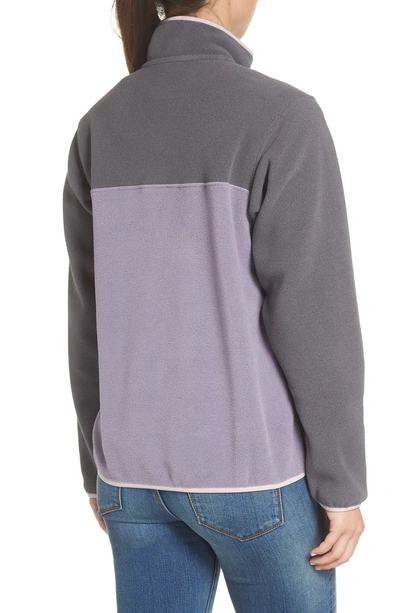 Shop Patagonia Synchilla Snap-t In Smokey Violet