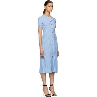 Shop Altuzarra Blue Knit Abelia Dress In 439 Hyacint