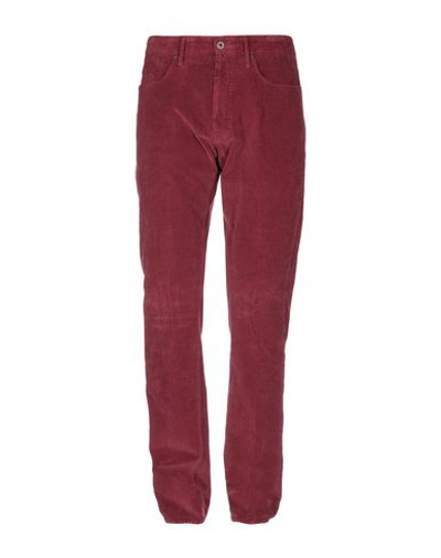 Shop Incotex Pants In Red