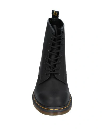 Dr. Martens' Dr. Martens Man Ankle Boots Black Size 4 Leather In Black