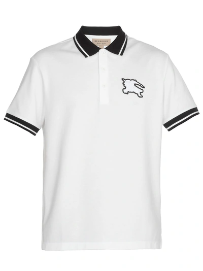 Shop Burberry Boedona Polo Shirt In White