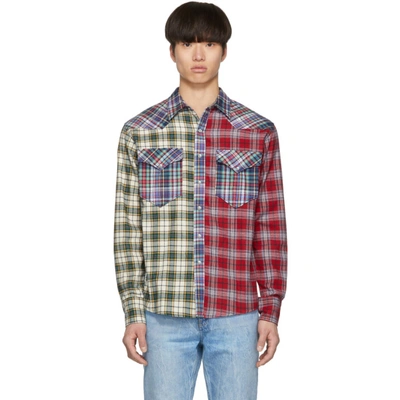Shop Isabel Marant Red Patchwork Billy Shirt In 70rd Red
