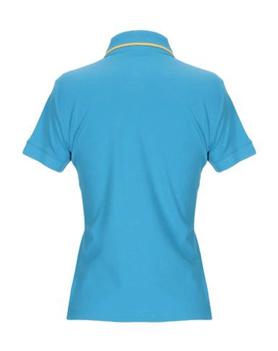 Shop Save The Duck Polo Shirt In Turquoise
