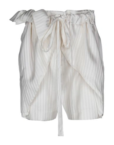 Shop Stella Mccartney Shorts In Ivory