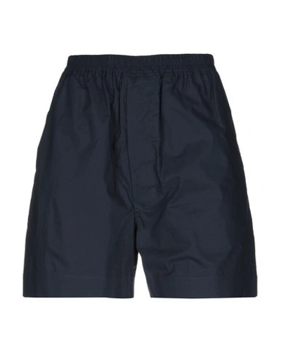 Shop Rick Owens Drkshdw Shorts & Bermuda In Dark Blue