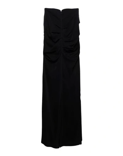 Shop Elisabetta Franchi Long Dress In Black