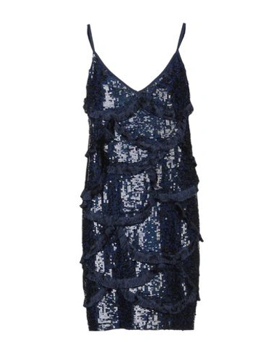 Shop Pinko Short Dress In Blue