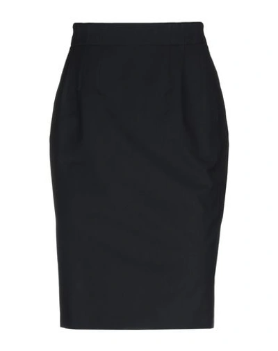 Shop Jean Paul Gaultier Knee Length Skirts In Black