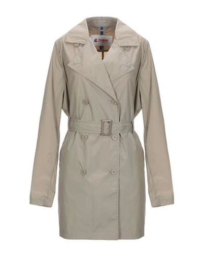 Shop Invicta Full-length Jacket In Dove Grey