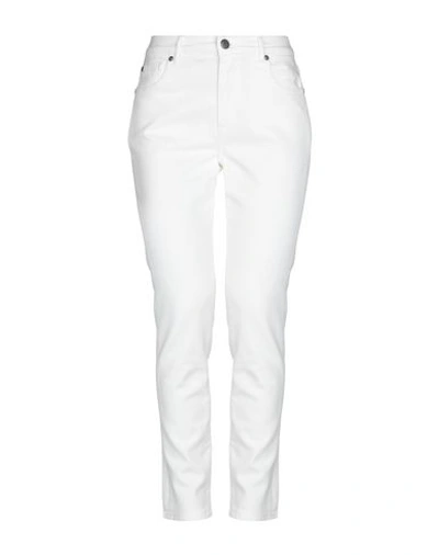 Shop Acynetic Denim Pants In White