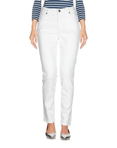 Shop Acynetic Denim Pants In White