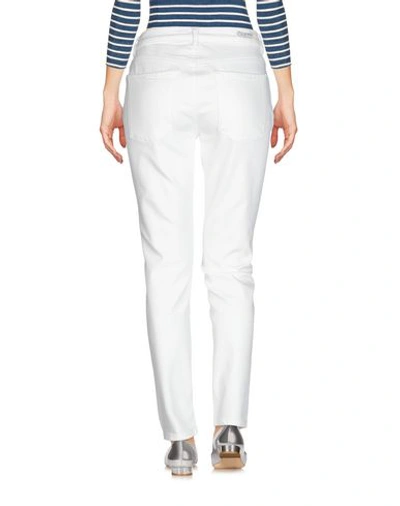 Shop Acynetic Denim Pants In White