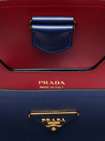 Bucket bags Prada - Blue Saffiano leather double bucket bag - 1BA2122ERXLJ5