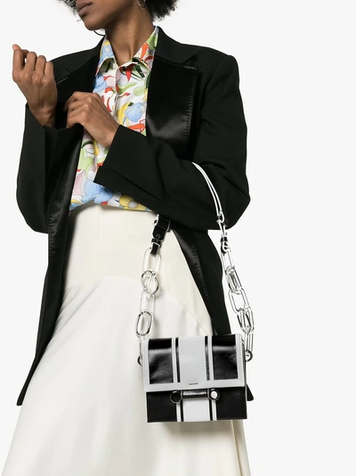 Shop Marni Caddy Shoulder Bag In Black