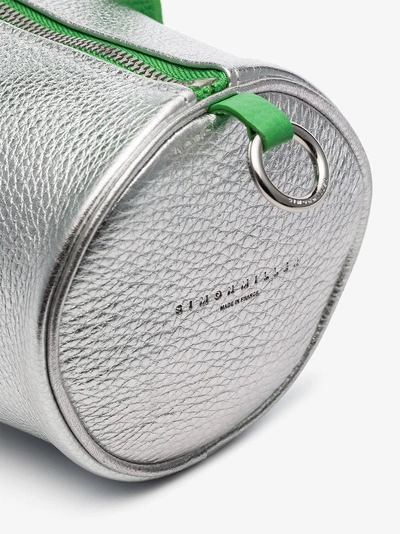 Shop Simon Miller Mini Reisetasche Im Metallic-look In Silver