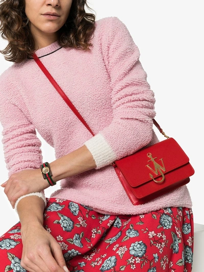 Shop Jw Anderson Umhängetasche Mit Logo In Red