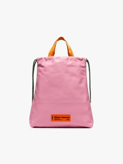 Shop Heron Preston 'dustbag' Utility-shopper In 8820 White / Multicolour