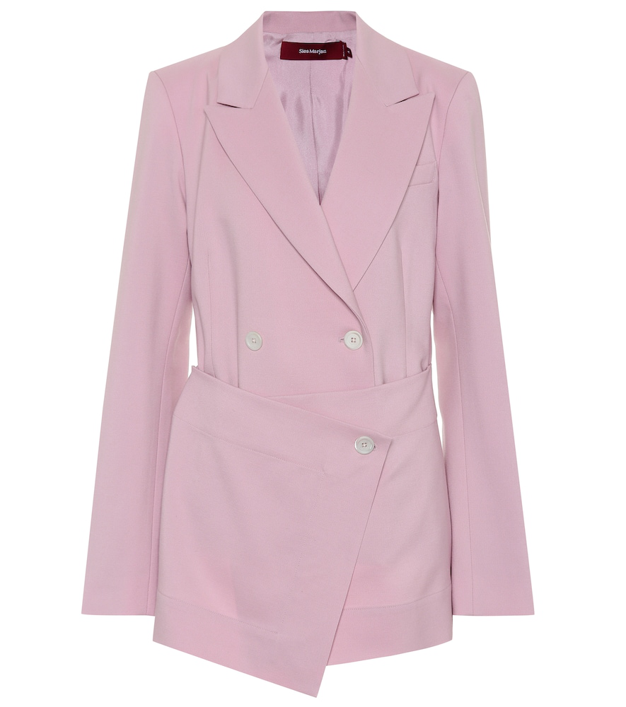 Sies Marjan Tommie Lilac Wool Blazer In Pink | ModeSens