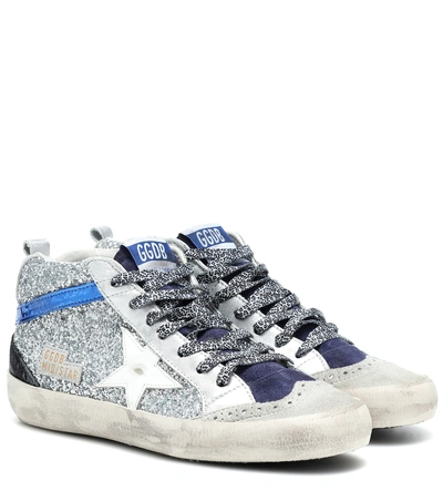 Shop Golden Goose Mid Star Glitter Sneakers