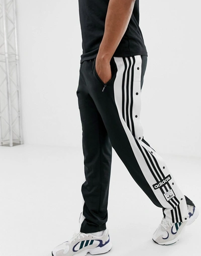 Adidas Originals Sweatpants With Poppers Black - Black | ModeSens