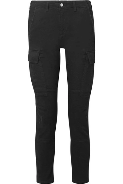 Shop Amiri High-rise Slim-leg Jeans In Black