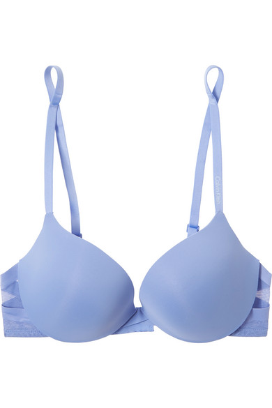 light blue calvin klein bra