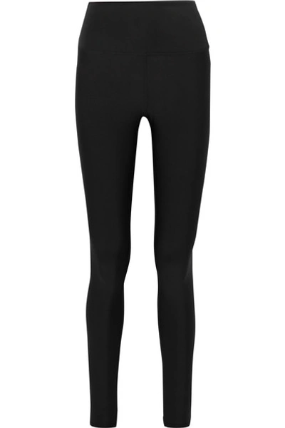 Shop Alo Yoga Airlift Stretch Leggings In Black