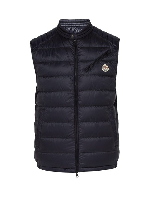 navy moncler gilet