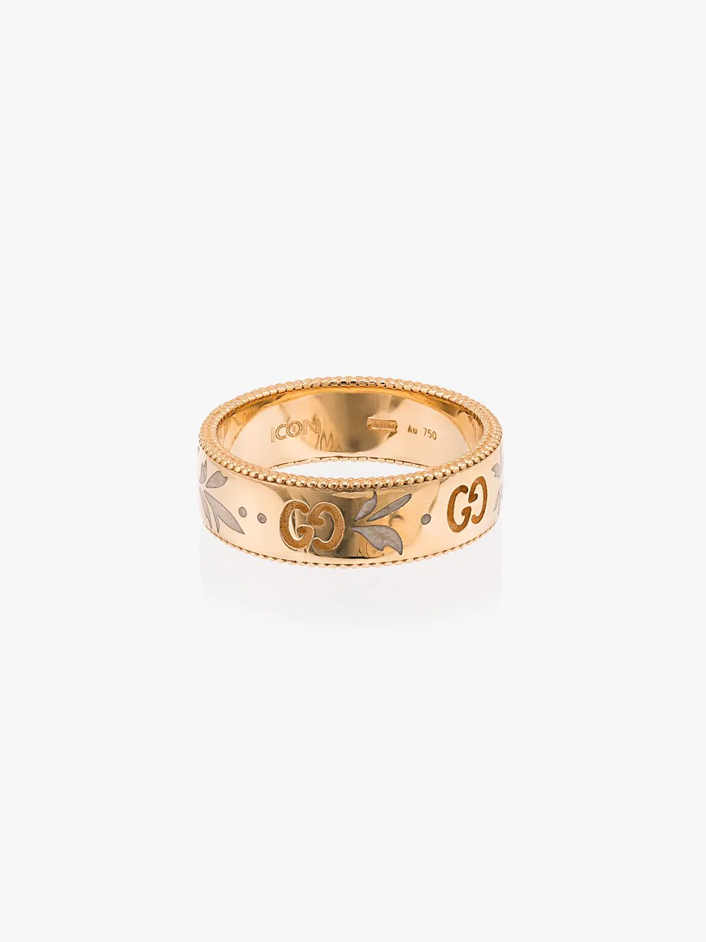 Gucci Icon Ring In Yellow Gold In Undefined | ModeSens