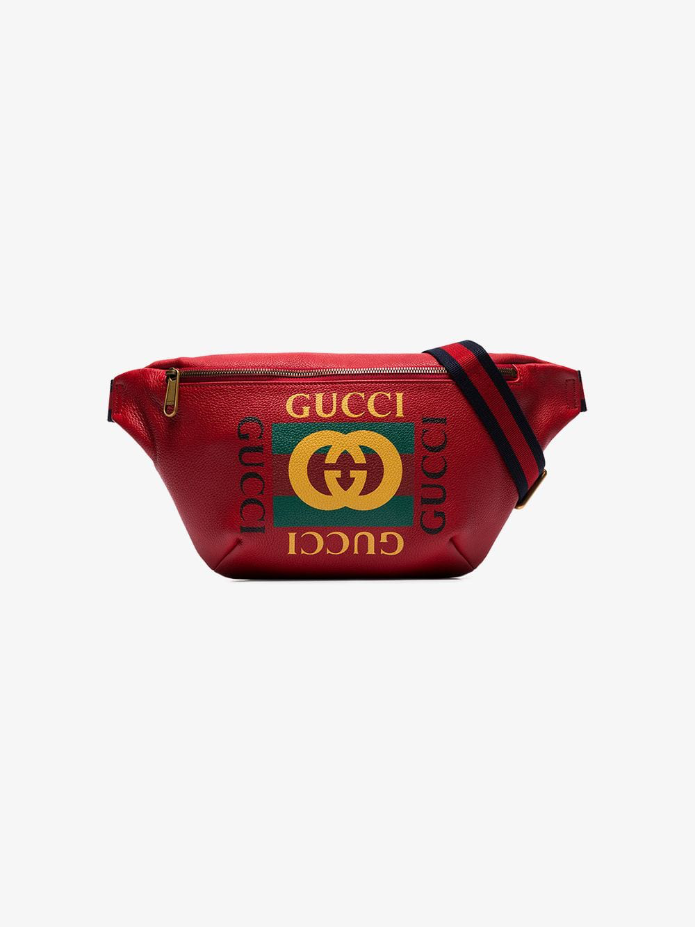 gucci red fanny pack