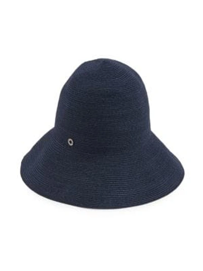 Shop Loro Piana Kate Hemp Hat In Navy