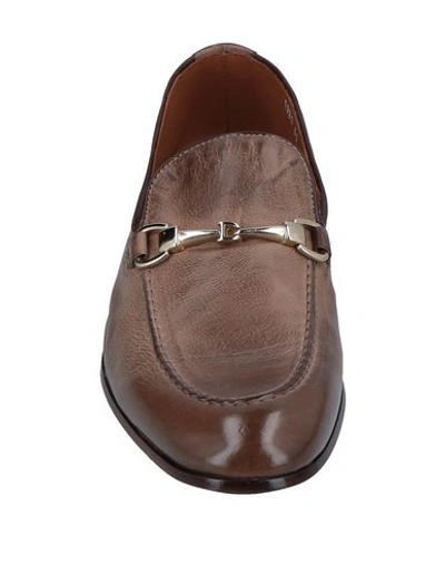 Shop Doucal's Loafers In Light Brown