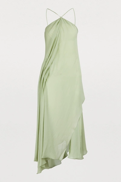 Shop Jacquemus Spiagga Dress In Green