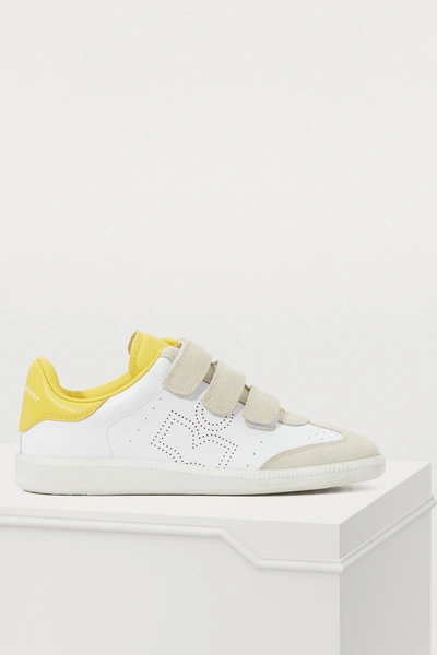 Shop Isabel Marant Beth Sneakers In Yellow