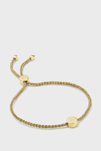 Shop Monica Vinader Linear Solo 18k Gold Bracelet In Y Gold