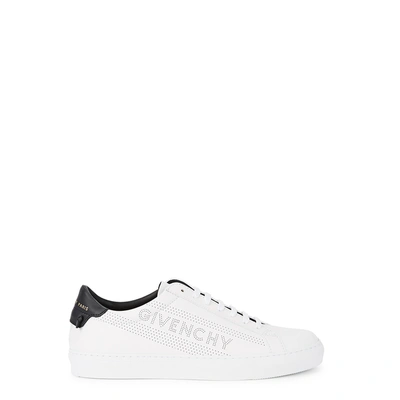 Shop Givenchy Urban Street White Leather Sneakers