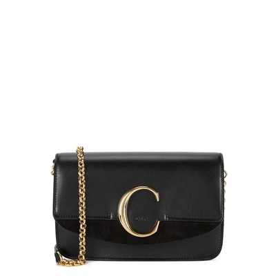 Shop Chloé C Mini Leather Shoulder Bag