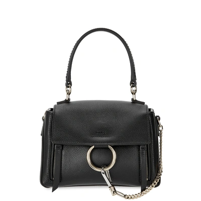 Shop Chloé Faye Mini Leather Shoulder Bag