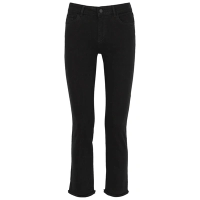 Shop Dl 1961 Mara Black Straight-leg Jeans