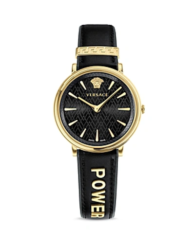 Shop Versace Collection Manifesto Edition Watch With Interchangeable Straps, 38mm In Black
