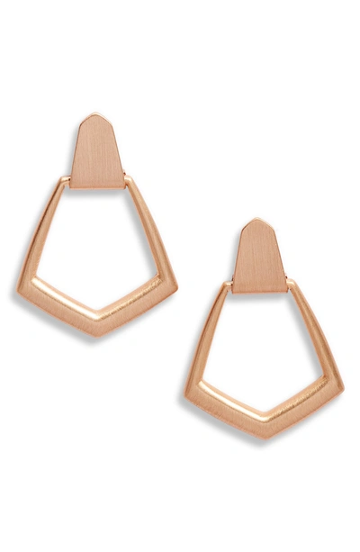 Shop Kendra Scott Paxton Drop Earrings In Rose Gold Metal