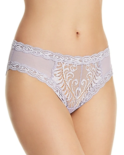 Shop Natori Feathers Hipster In Purple Rose