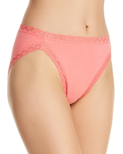 Shop Natori Bliss French Cut Bikini In Guava